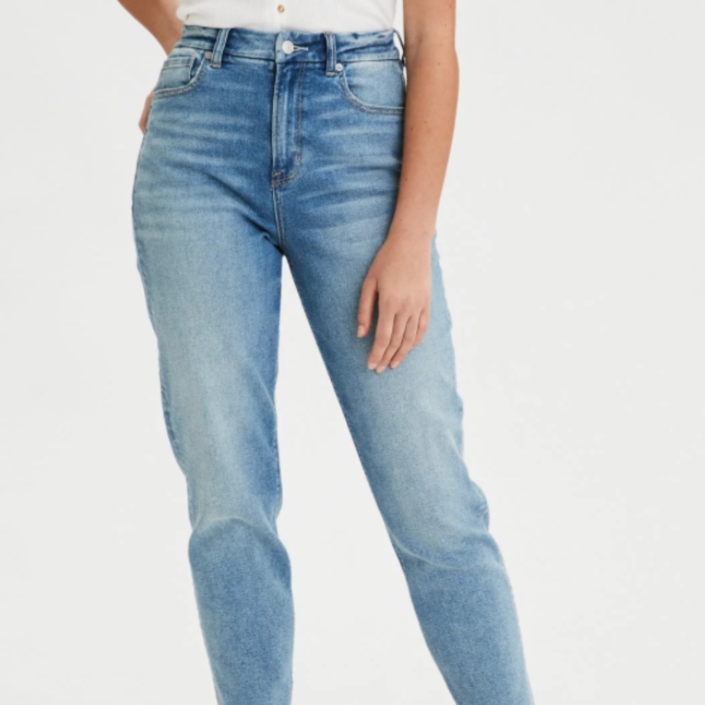 AE High Waisted Mom Jean